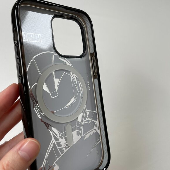 CASETiFY Marvel Iron Man Case iPhone 14 Pro Max Matte Black MagSafe Compatible - Picture 5 of 16